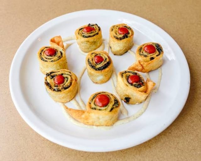 Spinach Pinwheels.