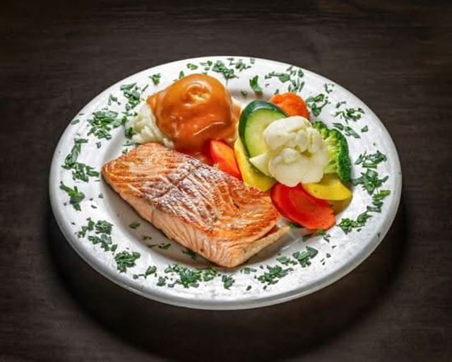 Grilled Salmon.