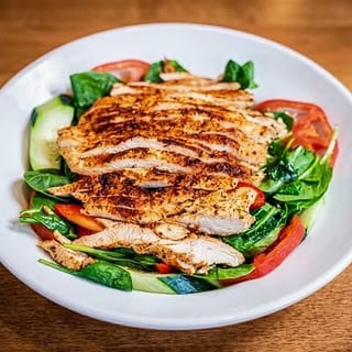 Blackened Chicken & Spinach Salad