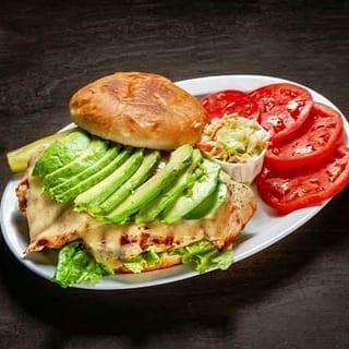 Avocado and Swiss Chicken Sandwich
