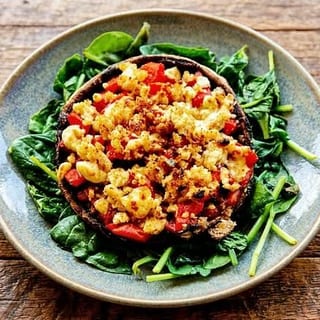 Portabella Mushroom Blues Dinner