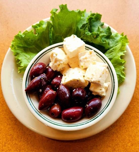 Feta Cheese & Olives.