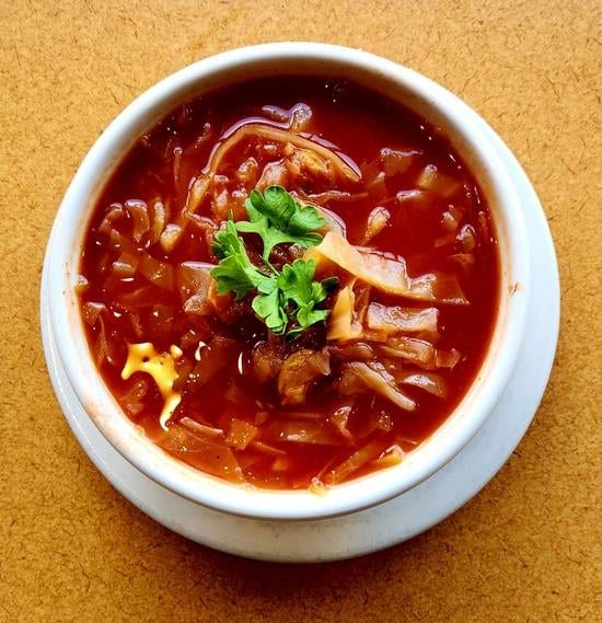 Sweet & Sour Cabbage Soup.