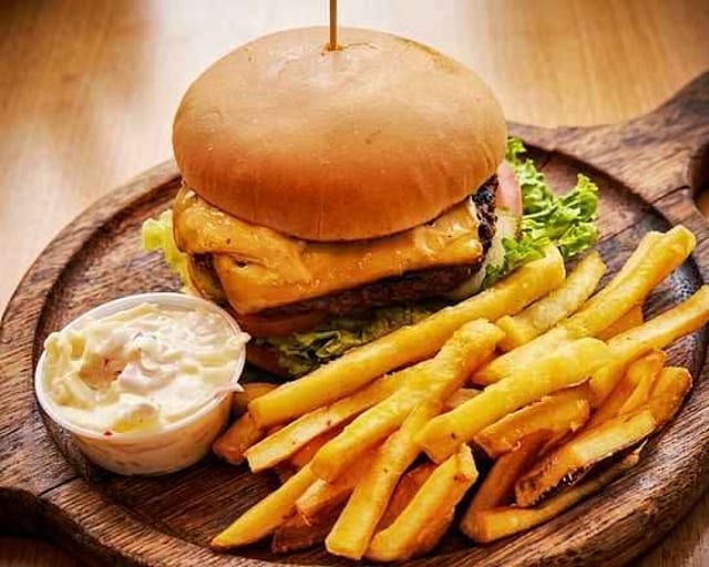 Bleu Cheese Burger.